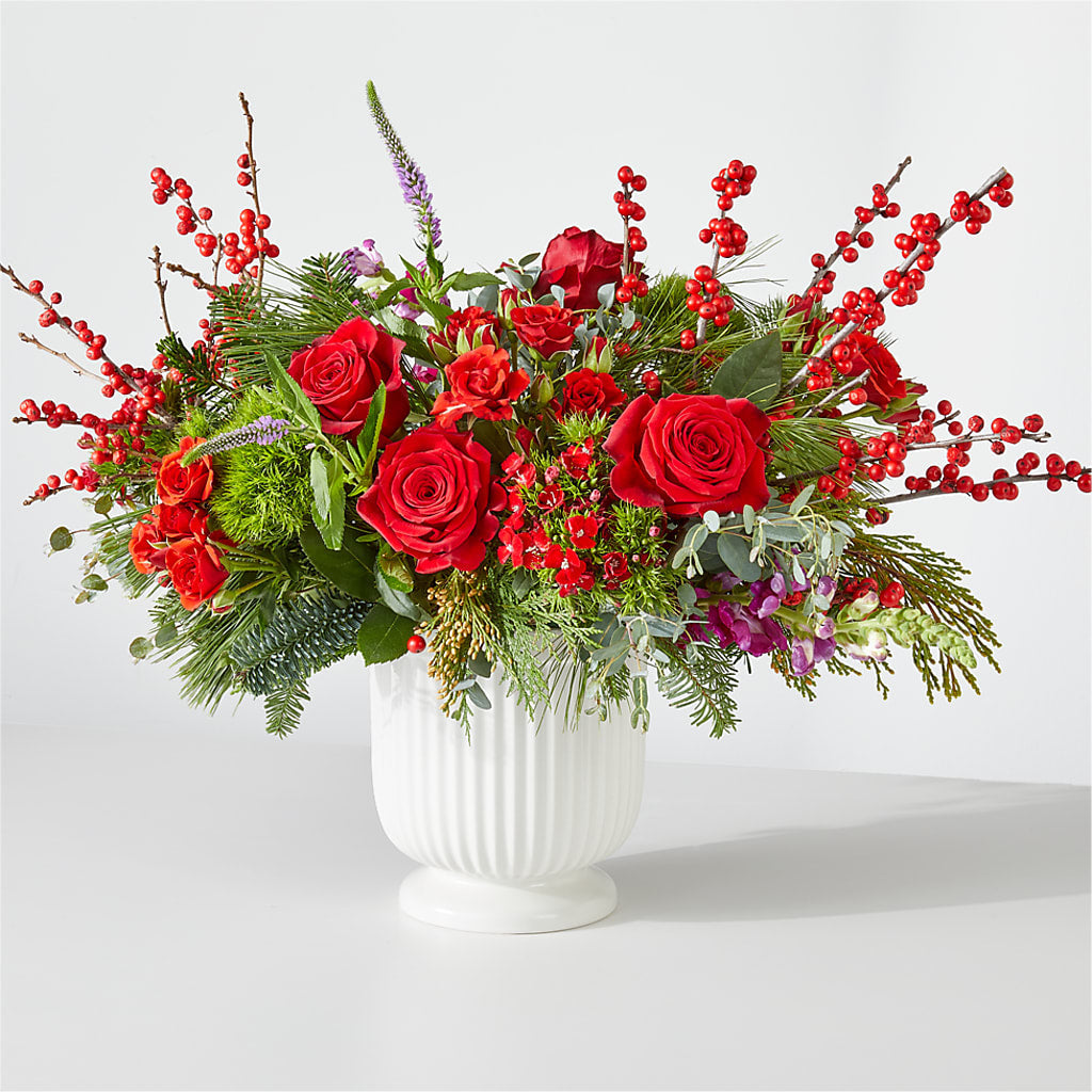 Big Red Bow Bouquet – LULU & J FLOWERS, Orange CA