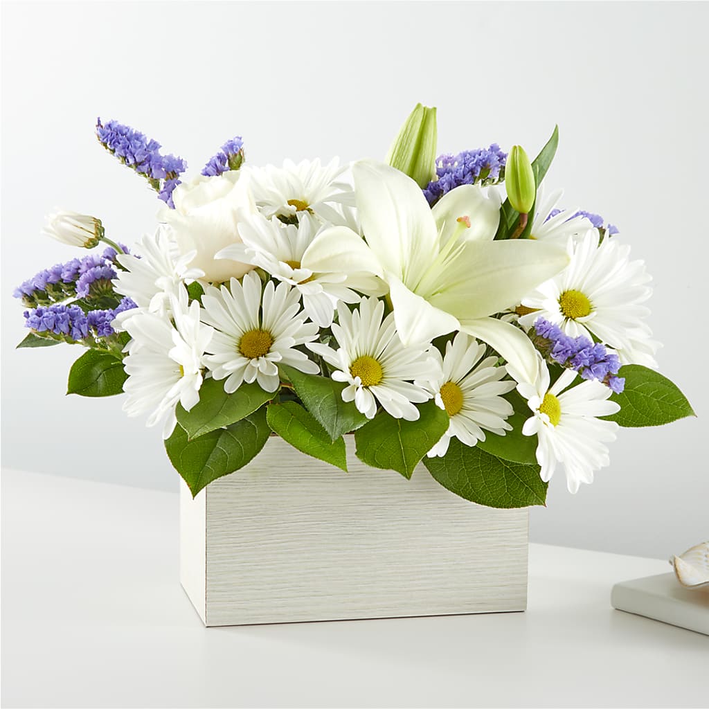 Beyond Blue Box Bouquet – LULU & J FLOWERS, Orange CA