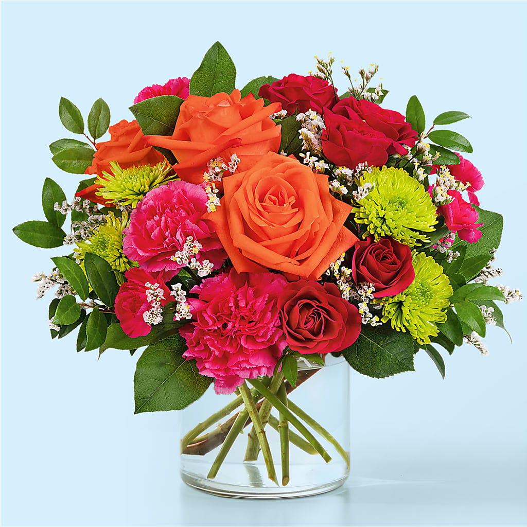 Colorful Carnival Bouquet – LULU & J FLOWERS, Orange CA