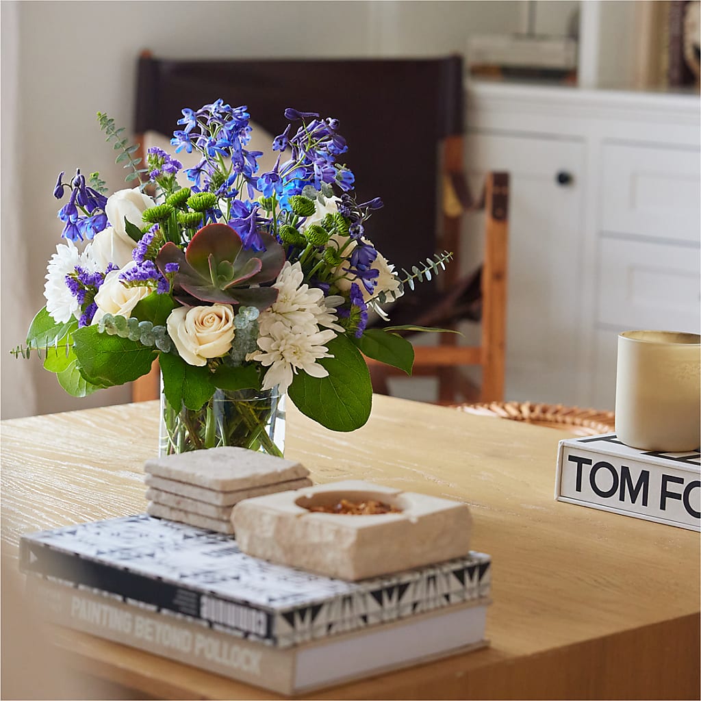 Cerulean Waves Bouquet – LULU & J FLOWERS, Orange CA
