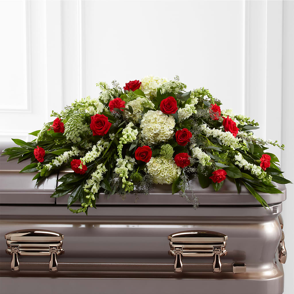 Sincerity Casket Spray – LULU & J FLOWERS, Orange CA