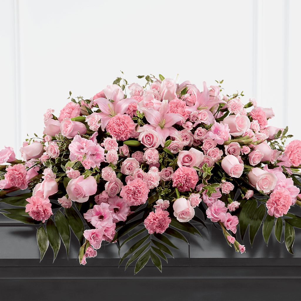 Garden of Comfort Casket Spray (Standard) – LULU & J FLOWERS, Orange CA
