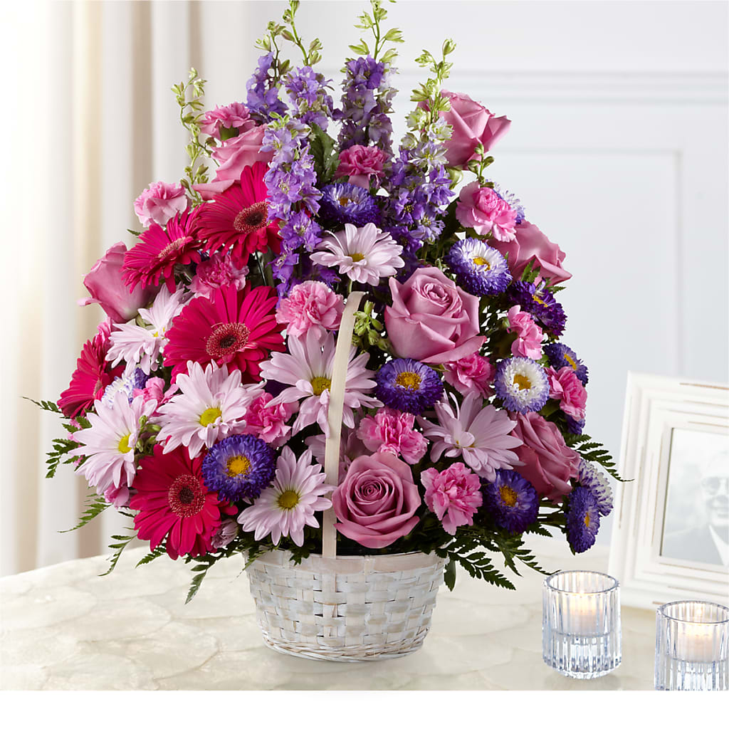 Pastel Peace Basket – LULU & J FLOWERS, Orange CA
