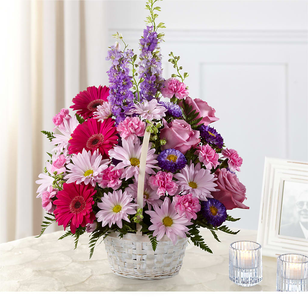 Pastel Peace Basket – LULU & J FLOWERS, Orange CA