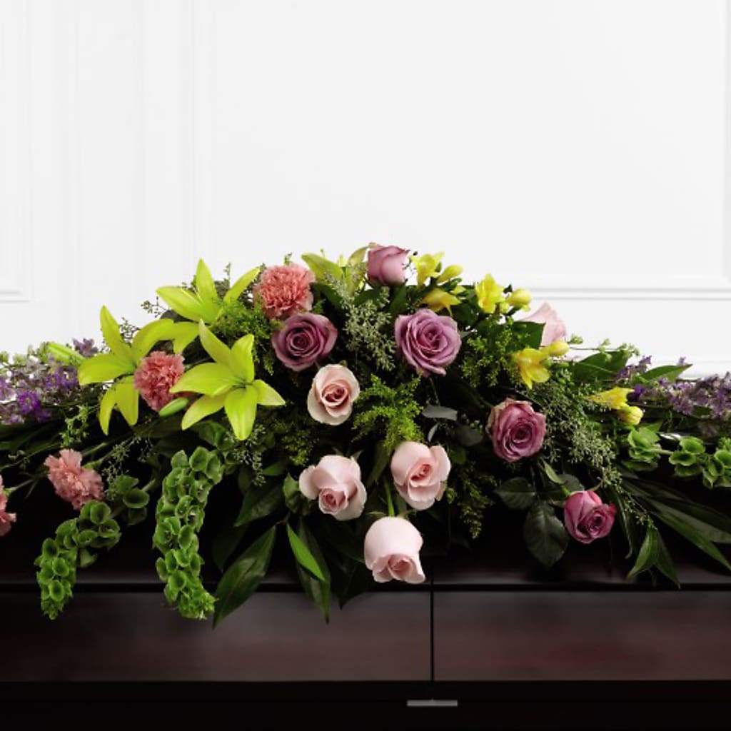 Forever Beloved Casket Spray – LULU & J FLOWERS, Orange CA