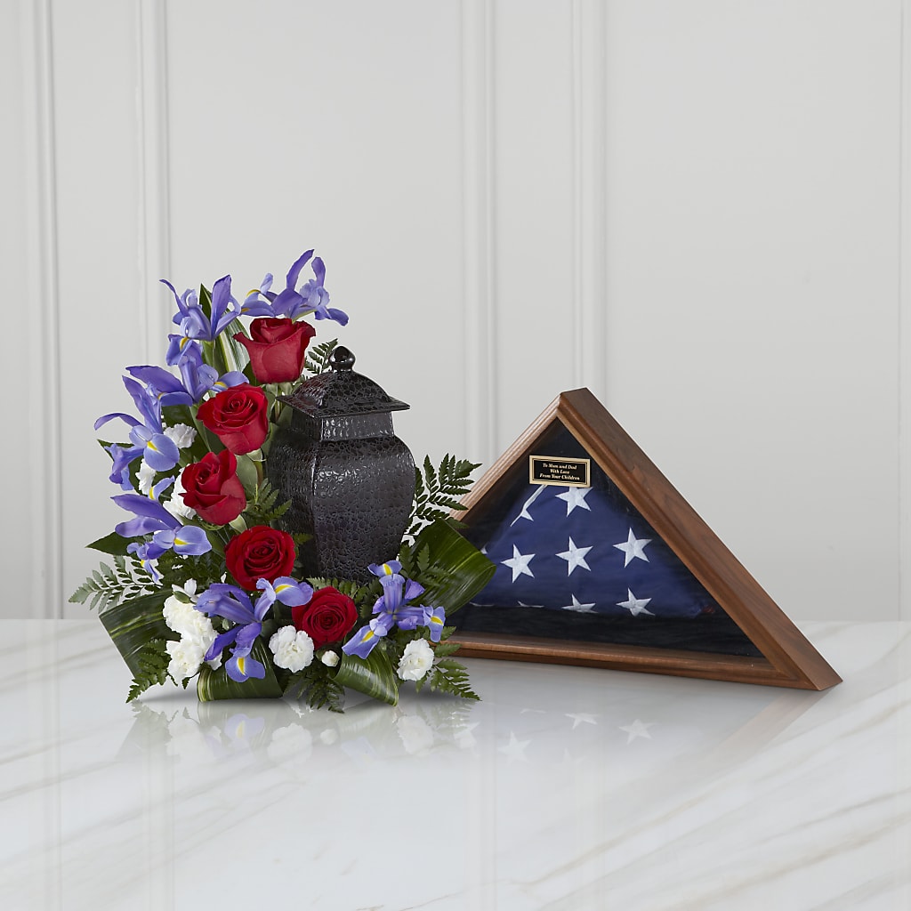 Patriotic Tribute Arrangement – LULU & J FLOWERS, Orange CA