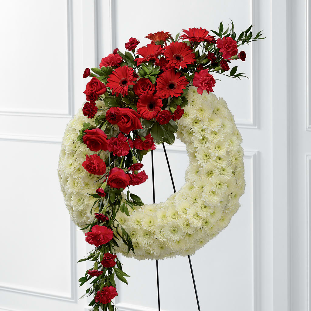 Graceful Tribute Wreath – LULU & J FLOWERS, Orange CA