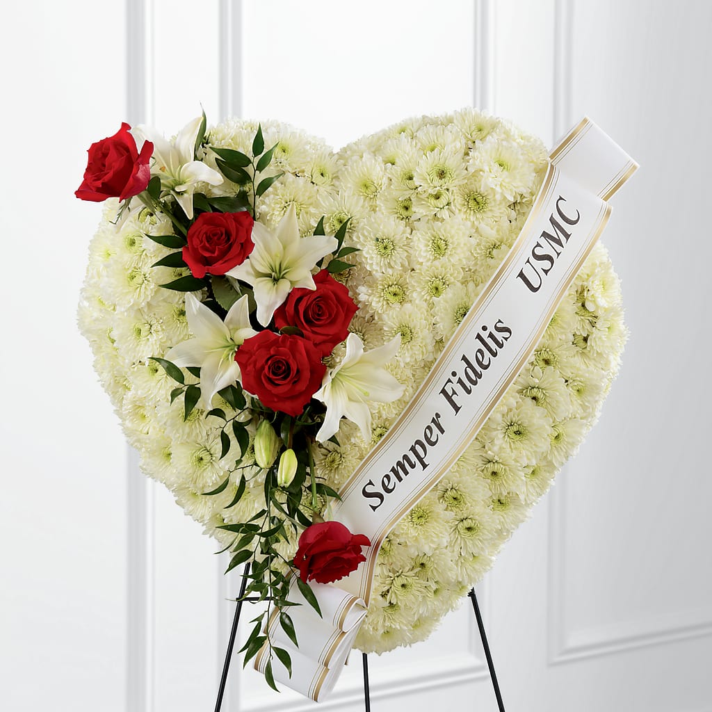Heartfelt Hero Standing Heart – LULU & J FLOWERS, Orange CA
