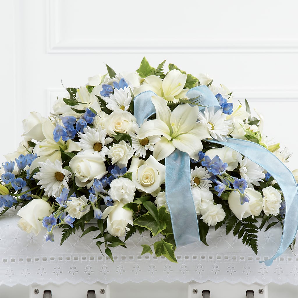 Tender Treasure Casket Spray – LULU & J FLOWERS, Orange CA