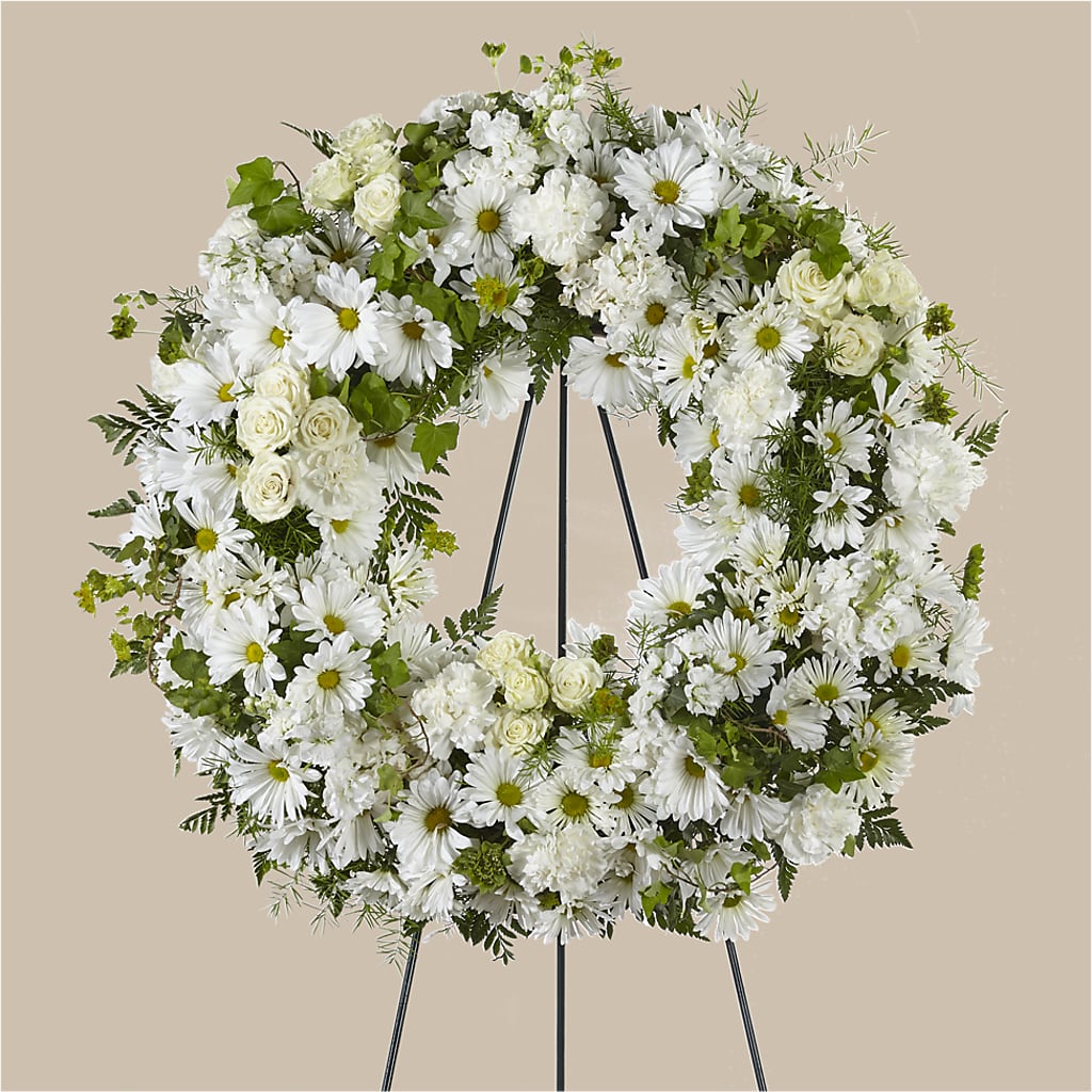 Faithful Wishes Wreath – LULU & J FLOWERS, Orange CA