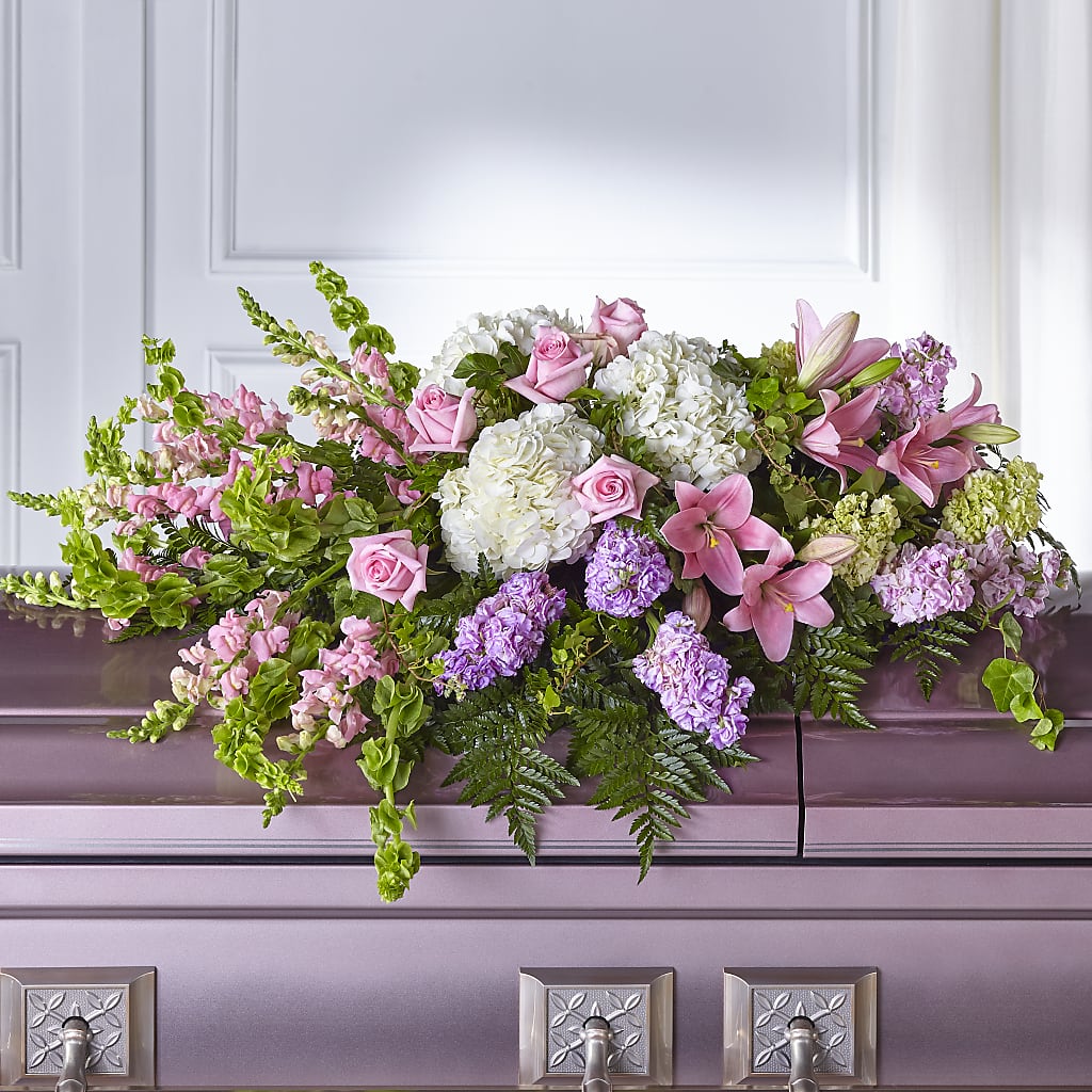 Life's Gratitude Casket Spray – LULU & J FLOWERS, Orange CA