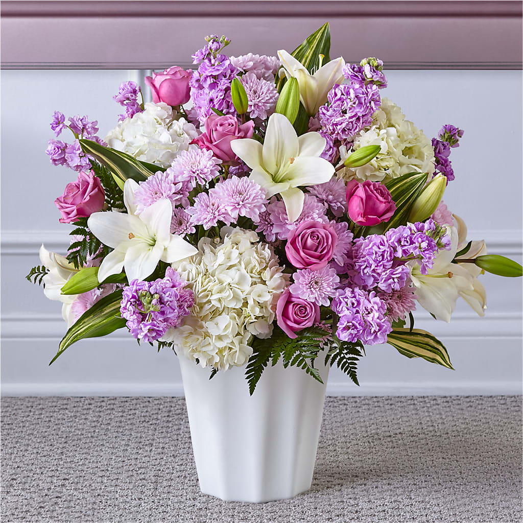 Heaven Sent Floor Basket – LULU & J FLOWERS, Orange CA