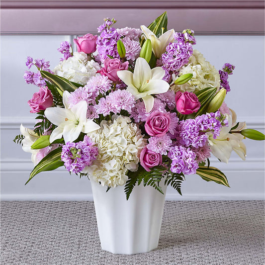 Heaven Sent Floor Basket – LULU & J FLOWERS, Orange CA
