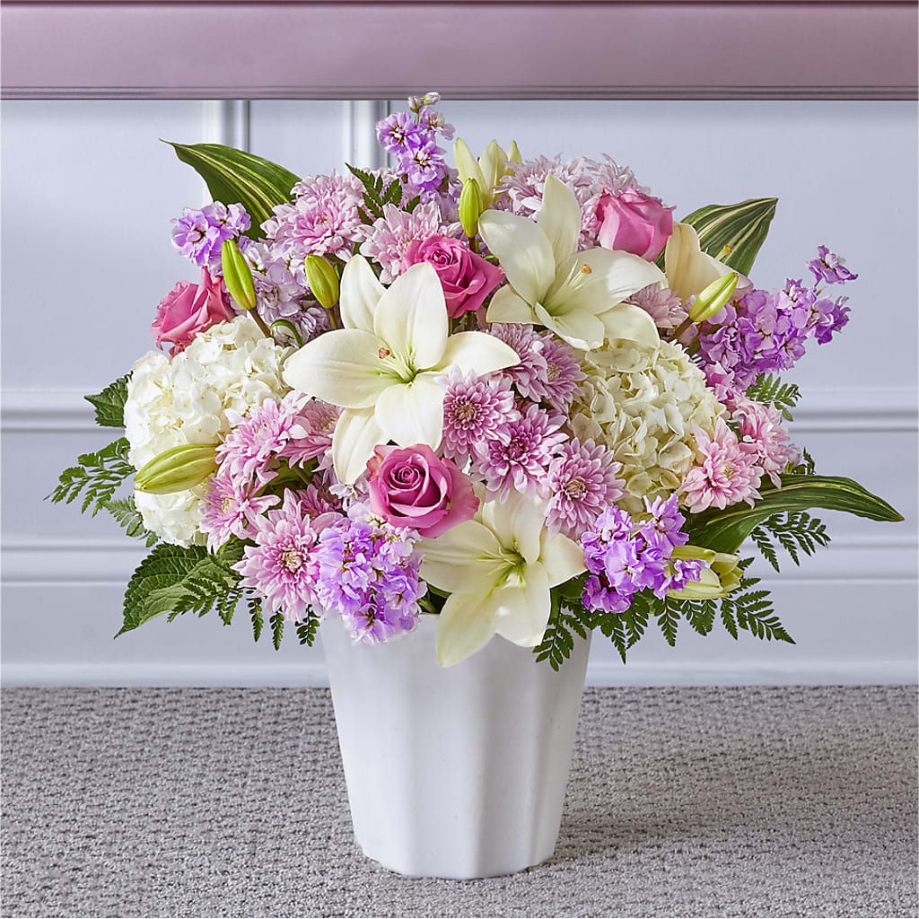 Heaven Sent Floor Basket – LULU & J FLOWERS, Orange CA