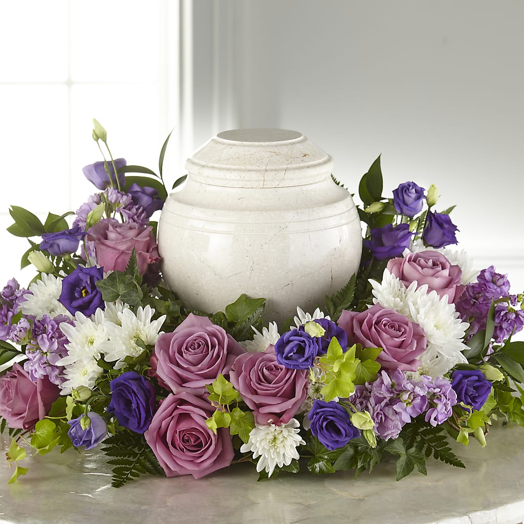 Blooming Sympathy Cremation Adornment – LULU & J FLOWERS, Orange CA