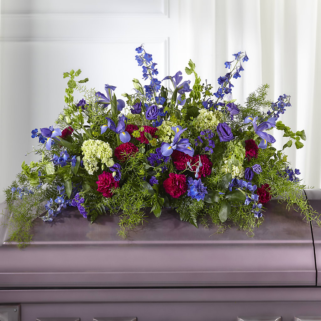 Always Treasured Casket Spray – LULU & J FLOWERS, Orange CA