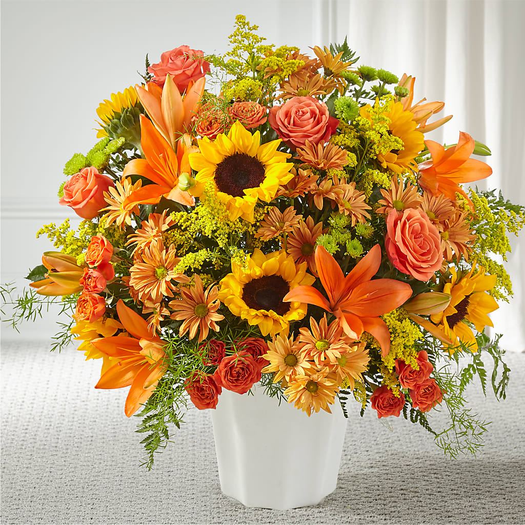Harvest Thoughts Floor Basket – LULU & J FLOWERS, Orange CA