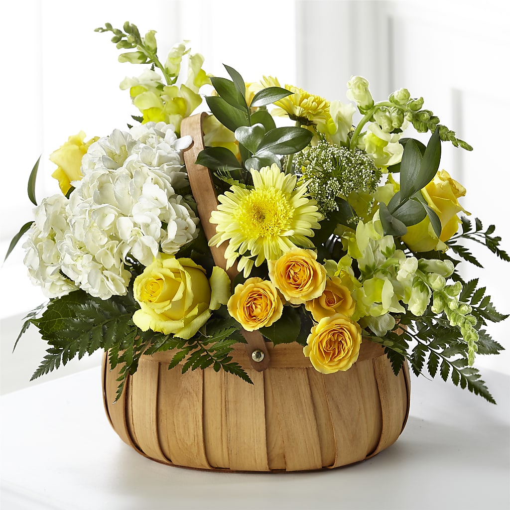 Rustic Remembrance Basket – LULU & J FLOWERS, Orange CA