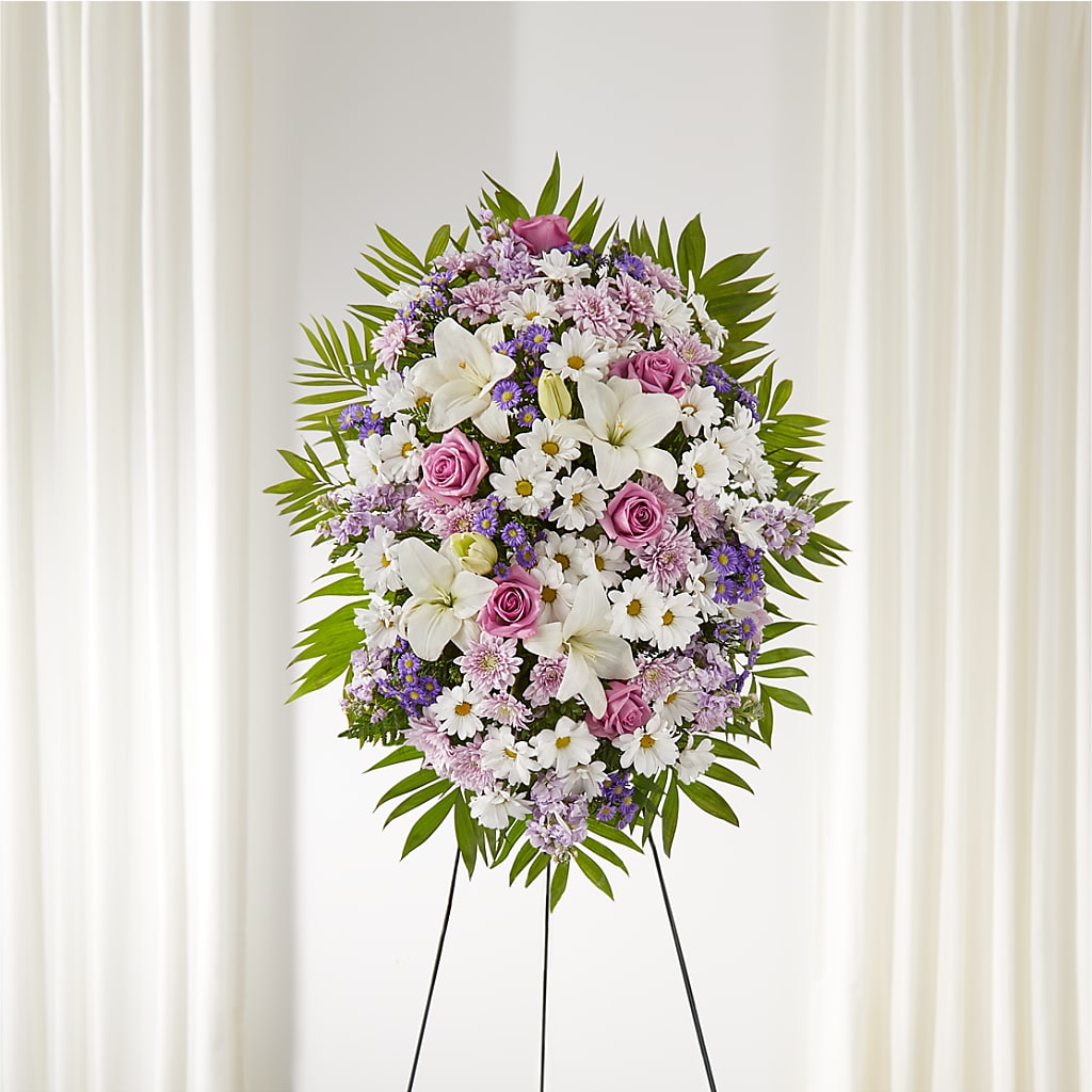 Surrounded by Love Standing Spray – LULU & J FLOWERS, Orange CA