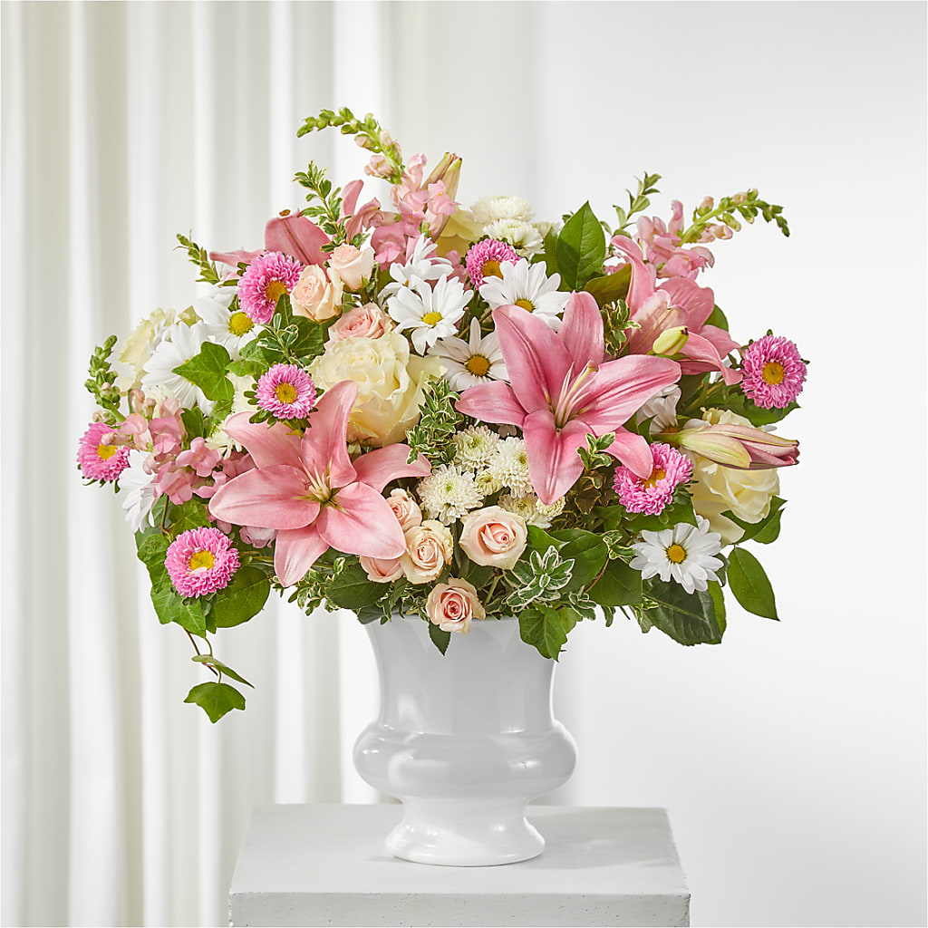 Empathetic Blooms Urn Arrangement – LULU & J FLOWERS, Orange CA