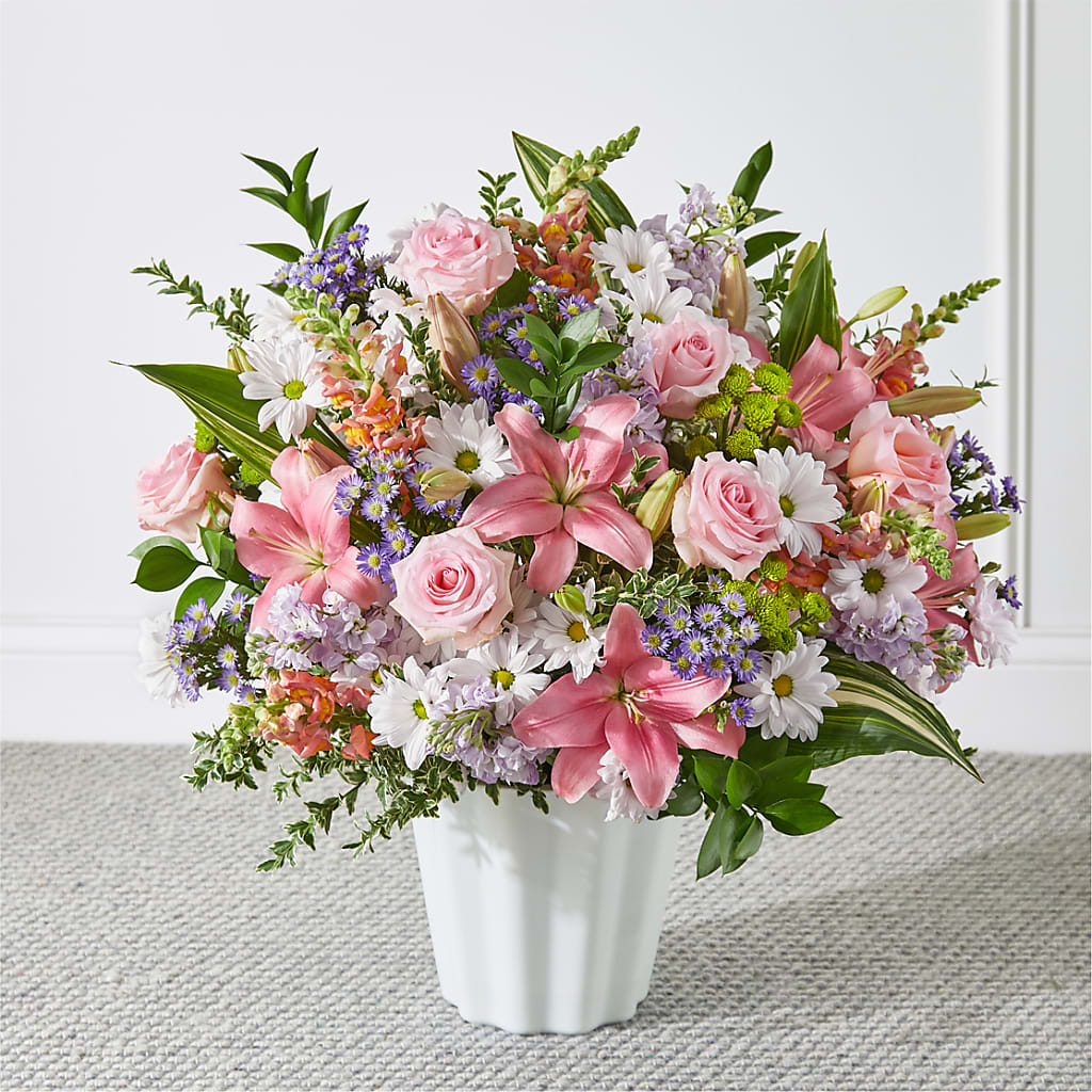 Abundant Compassion Floor Basket – LULU & J FLOWERS, Orange CA