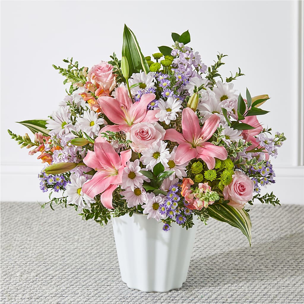 Abundant Compassion Floor Basket – LULU & J FLOWERS, Orange CA