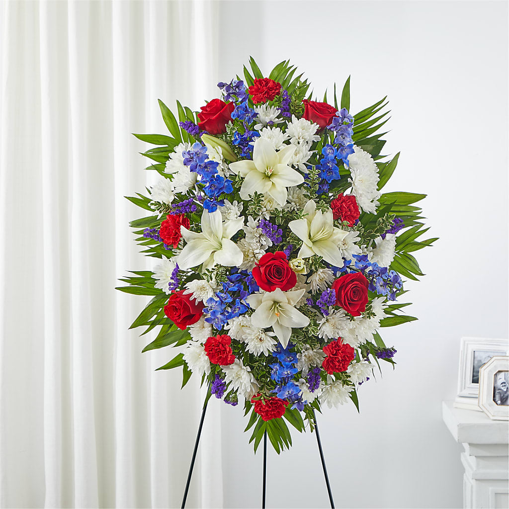 Cherished Service Standing Spray – LULU & J FLOWERS, Orange CA