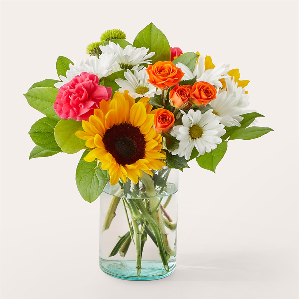 Sun-drenched Blooms Bouquet – LULU & J FLOWERS, Orange CA