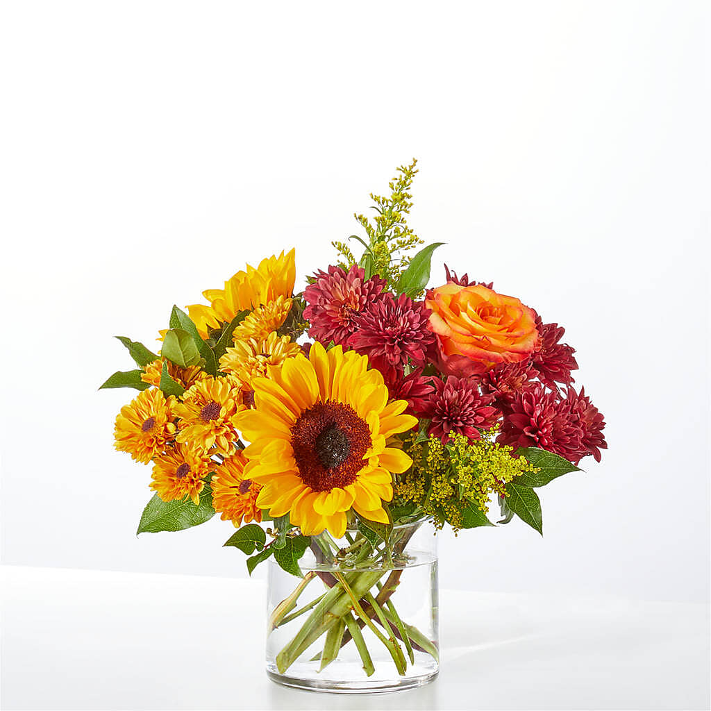 Flannel Scarf Bouquet – LULU & J FLOWERS, Orange CA
