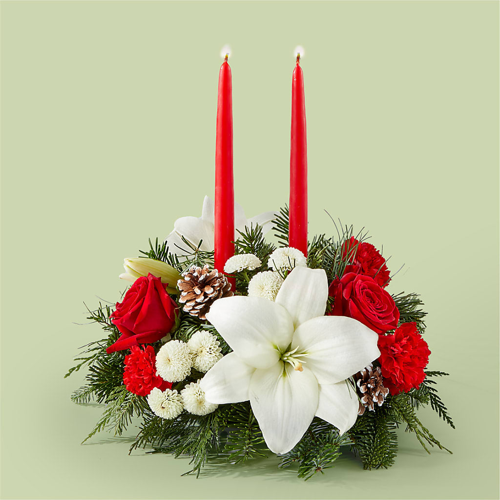 Seasonal Festivities Centerpiece – LULU & J FLOWERS, Orange CA