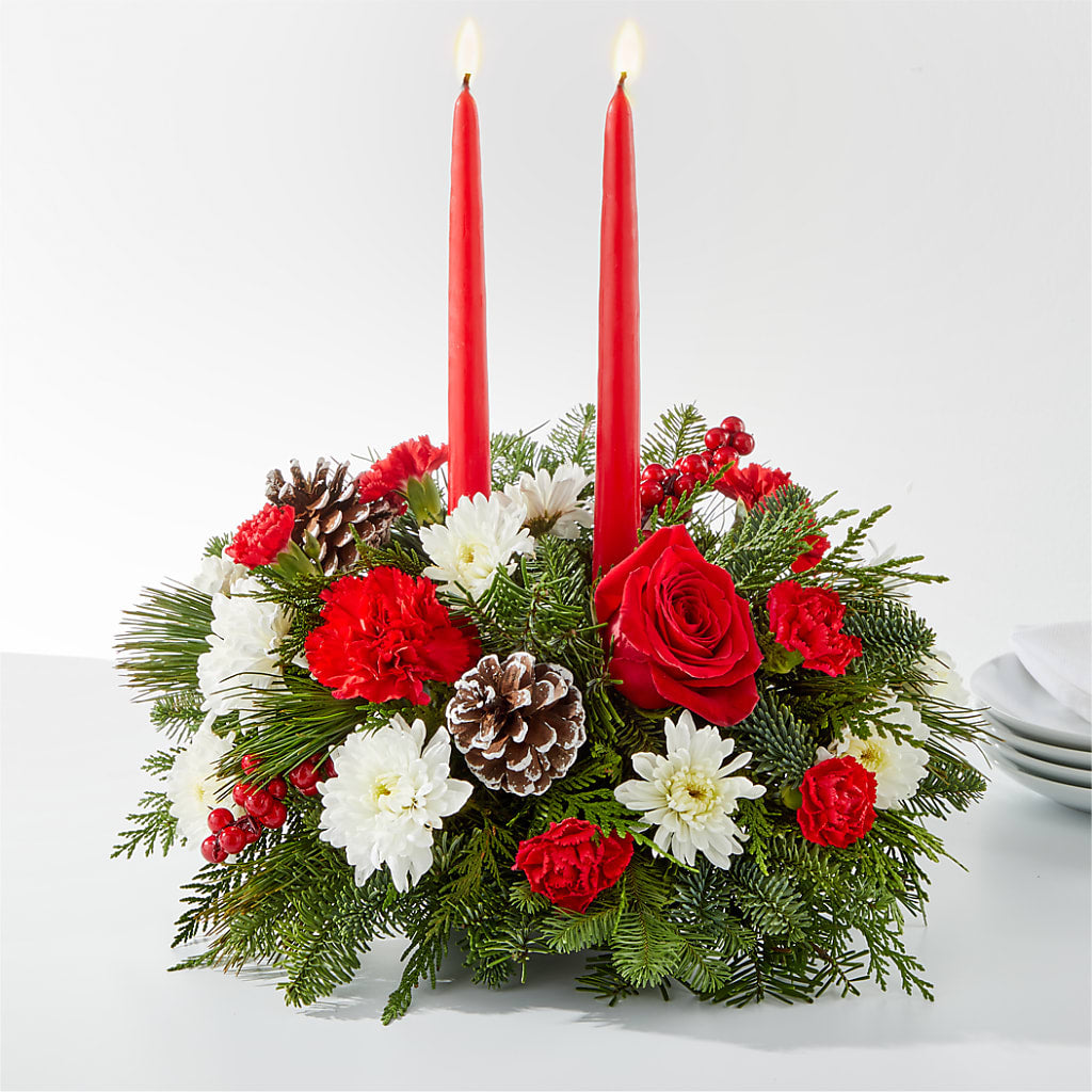 Holiday Soiree Centerpiece – LULU & J FLOWERS, Orange CA
