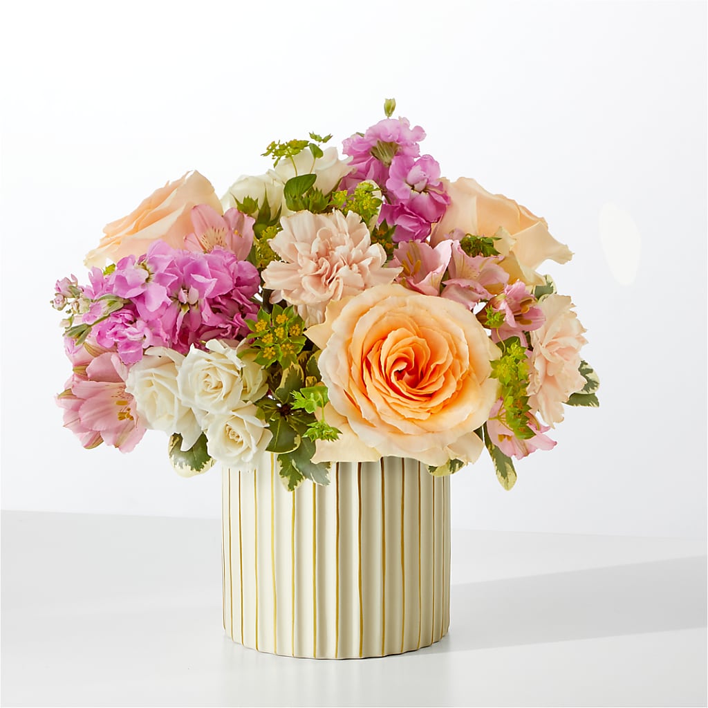 Paradise Bouquet with Ivory Vase – LULU & J FLOWERS, Orange CA