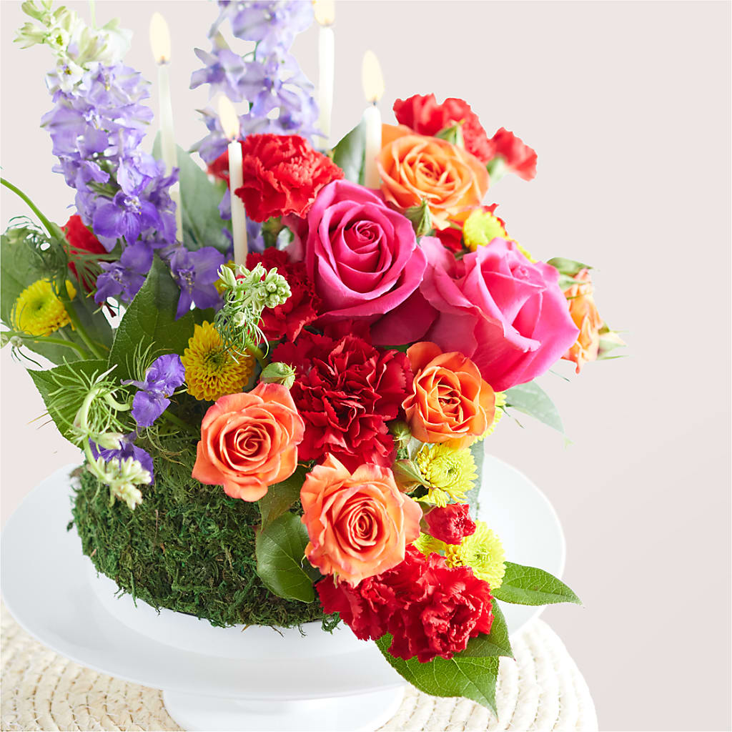 Best Year Yet Floral Cake – LULU & J FLOWERS, Orange CA
