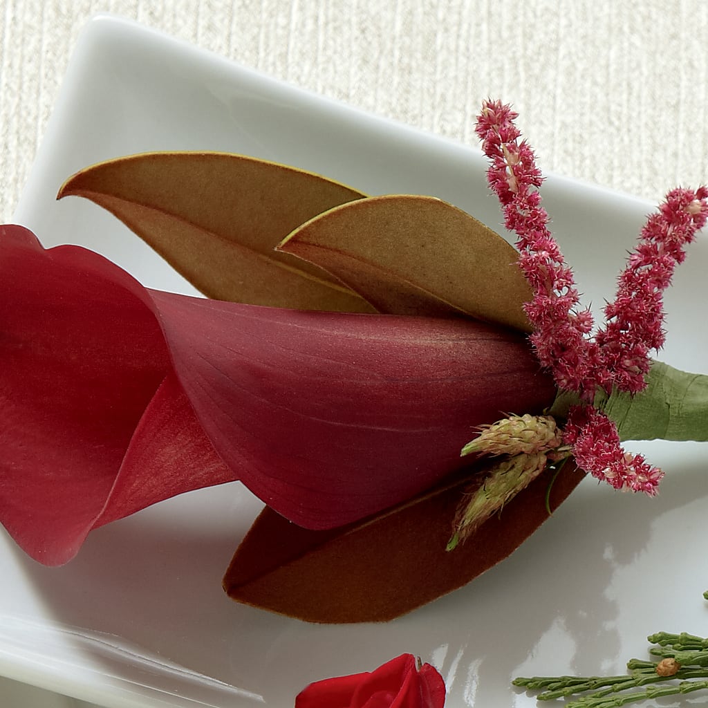 Red Calla Boutonniere – LULU & J FLOWERS, Orange CA