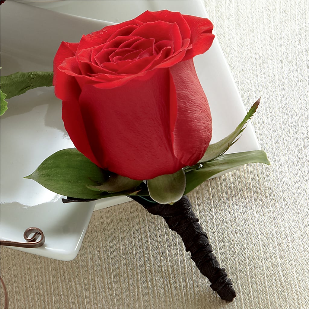 Red Rose Boutonniere – LULU & J FLOWERS, Orange CA