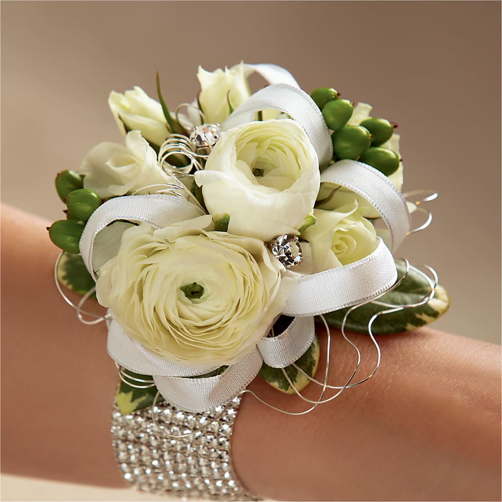White Wedding Corsage – LULU & J FLOWERS, Orange CA