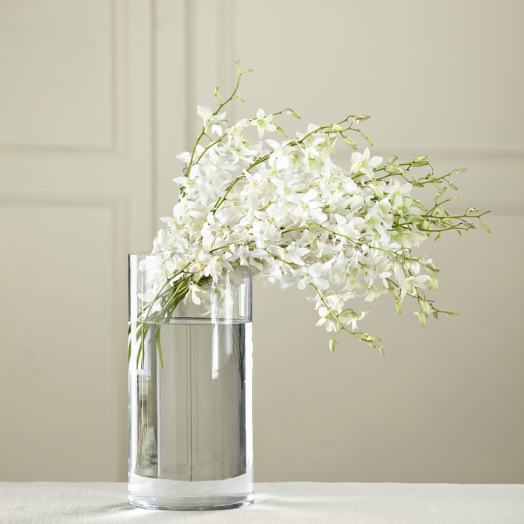 White Dendrobium Bouquet – LULU & J FLOWERS, Orange CA