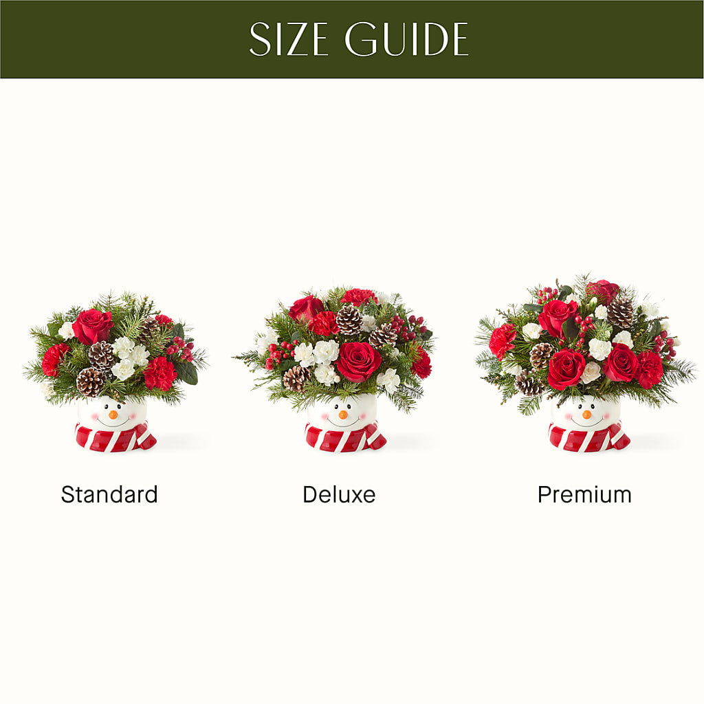 Jolly Snowman Bouquet – LULU & J FLOWERS, Orange CA
