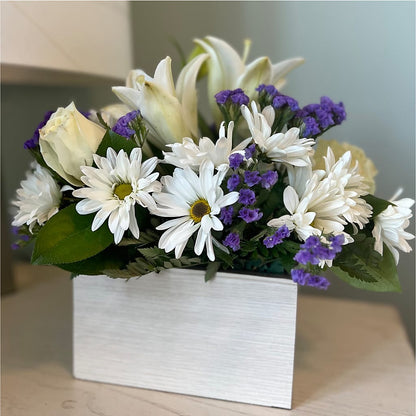 Beyond Blue Box Bouquet – LULU & J FLOWERS, Orange CA