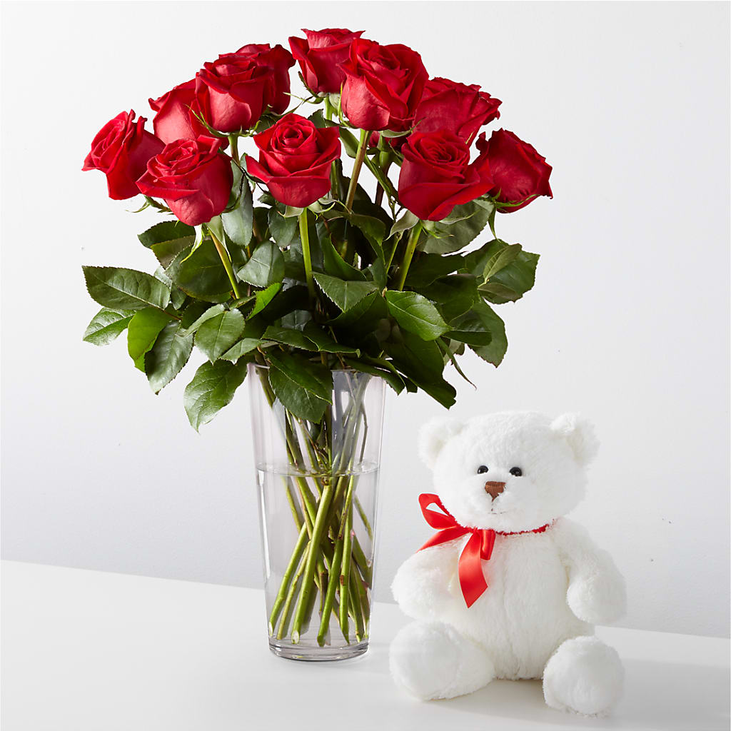 Romantic Long Stem Red Rose Bouquet Bundles – LULU & J FLOWERS, Orange CA