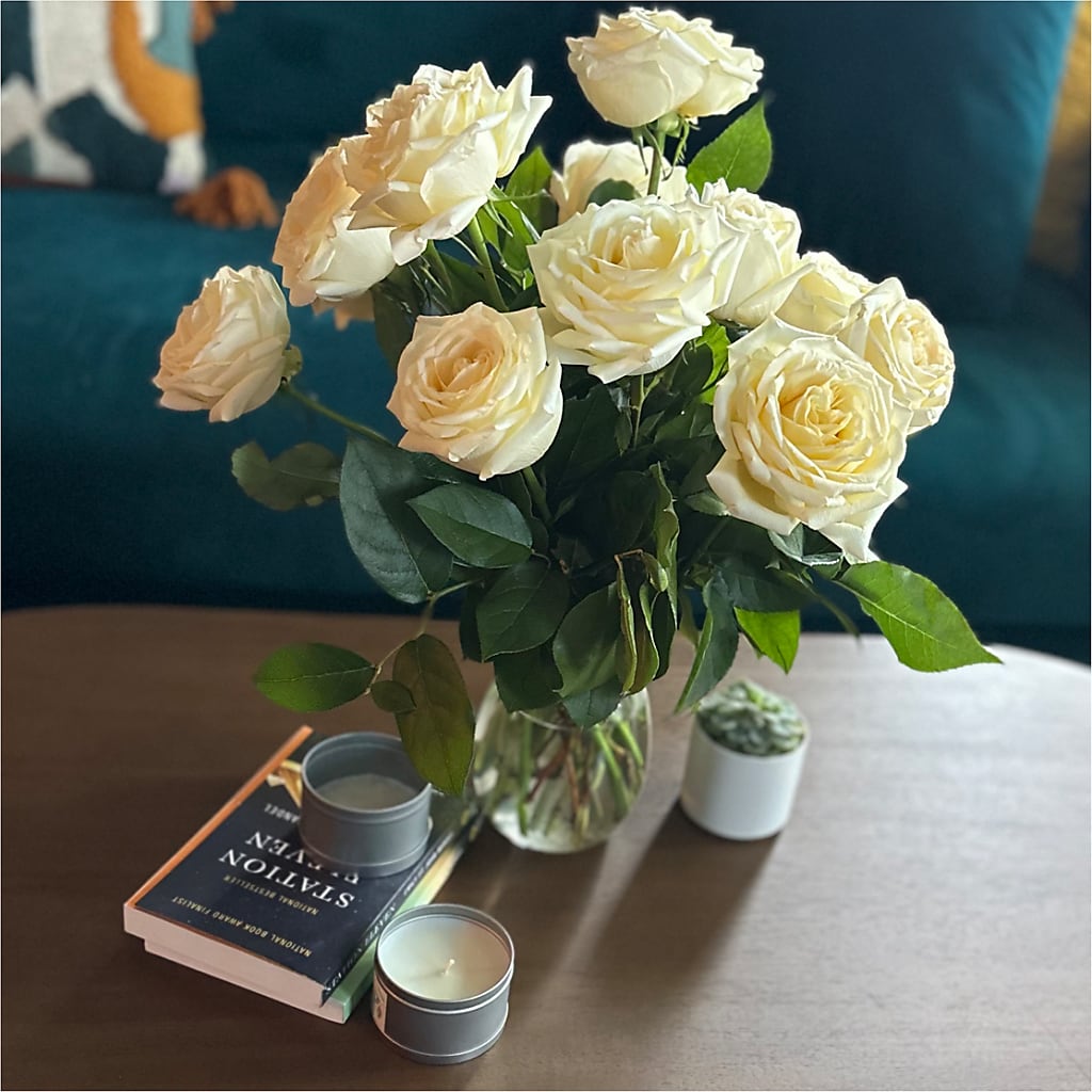 Long Stem Yellow Rose Bouquet – LULU & J FLOWERS, Orange CA