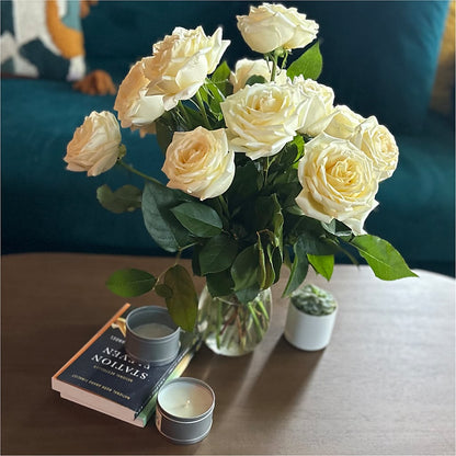 Long Stem Yellow Rose Bouquet – LULU & J FLOWERS, Orange CA