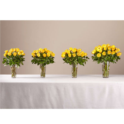 Long Stem Yellow Rose Bouquet – LULU & J FLOWERS, Orange CA