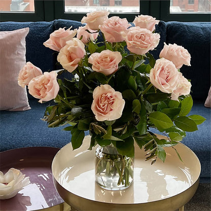 Long Stem Pink Rose Bouquet – LULU & J FLOWERS, Orange CA