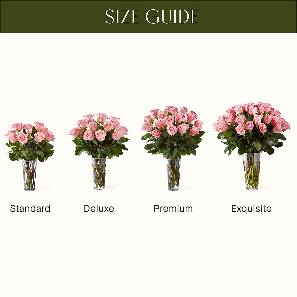 Long Stem Pink Rose Bouquet – LULU & J FLOWERS, Orange CA