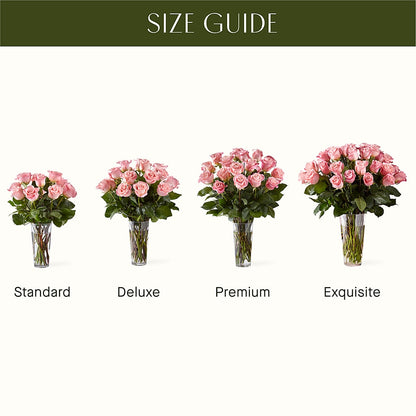 Long Stem Pink Rose Bouquet – LULU & J FLOWERS, Orange CA