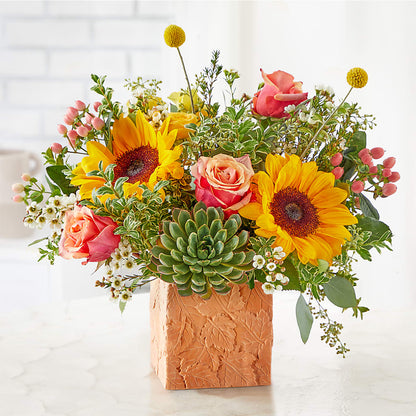 Sunflower Season Bouquet – LULU & J FLOWERS, Orange CA