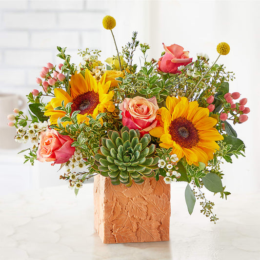 Sunflower Season Bouquet – LULU & J FLOWERS, Orange CA