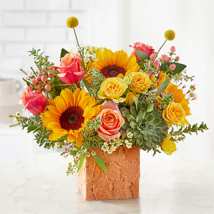Sunflower Season Bouquet – LULU & J FLOWERS, Orange CA