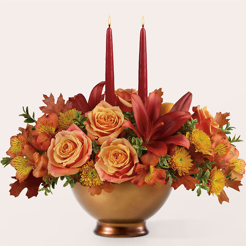 Harvest Table Centerpiece – LULU & J FLOWERS, Orange CA